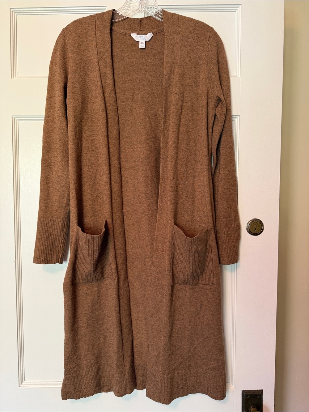 Time and Tru Open-Front Knit Cardigan